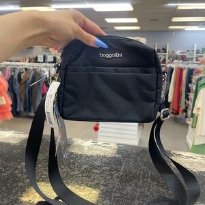 Baggallini Black Nylon Compact Crossbody